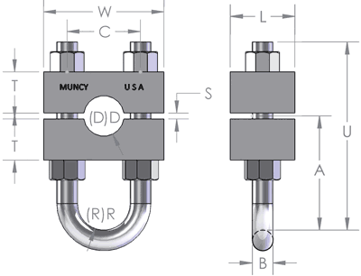 Wire Rope Cable Clamp Diagram